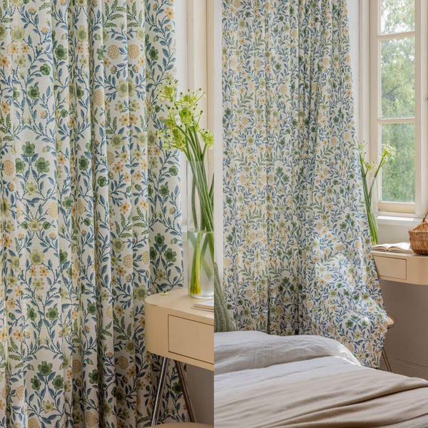 Elegant Sheer Curtain with Intricate Pattern