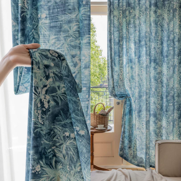 Enchanting Nature Curtains, 40% Shading, Customize Size/Head, 1 Panel
