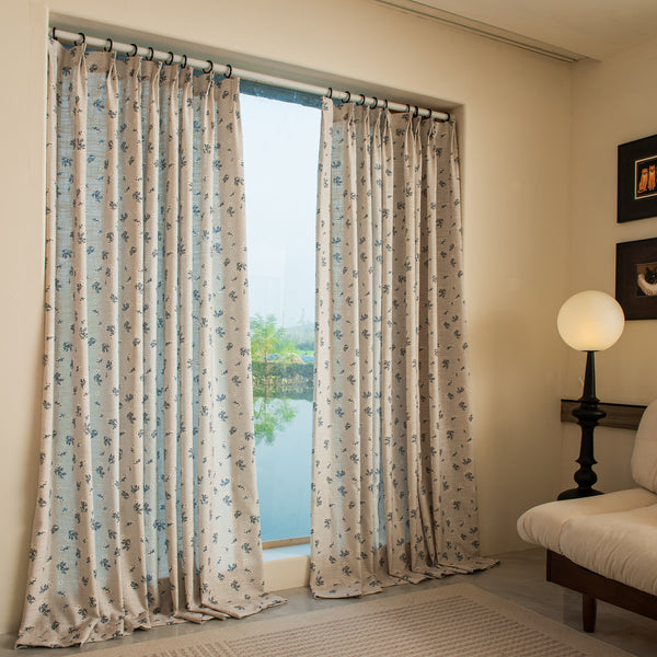 Whispering Leaves Drapery, Customize Size/Head, 1 Panel