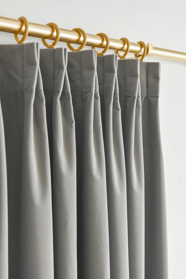 100% Total Blackout Curtain Velvet Textured, Customize Size/Head, 1 Panel