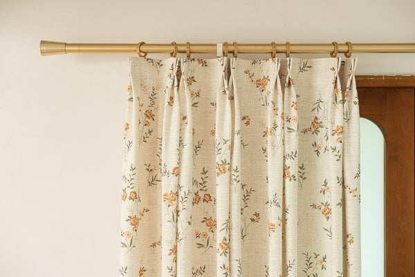 Clementine Rose Drapery Curtains, 40% Shading, Extra Liner Available, Extra Wide, Free Tieback, 1 Panel