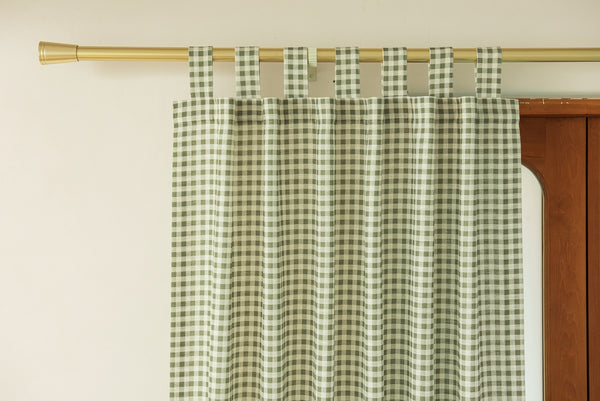 Evergreen Plaid Drapery Curtains, 40% Shading, Extra Liner Available, Extra Wide, Free Tieback, 1 Panel
