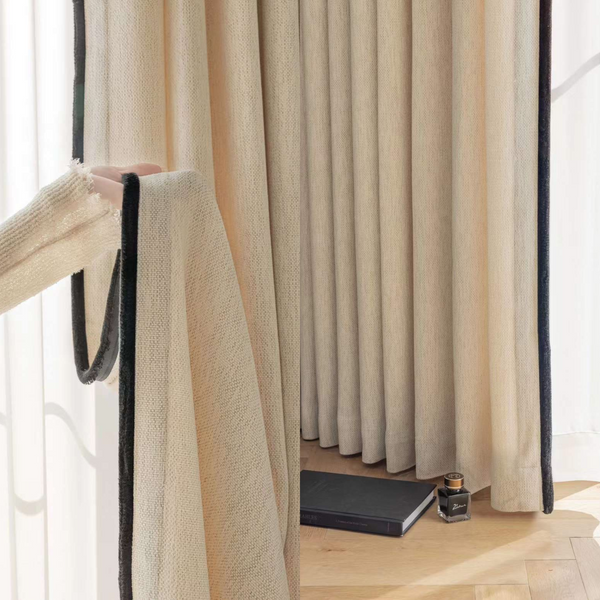 Mid-Century Modern Style 80% Blackout Curtain, Customize Size/Head, 1 Panel