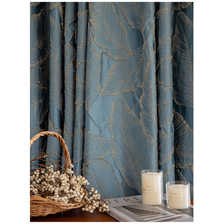 Elegant Drapes with Floral Embroidery