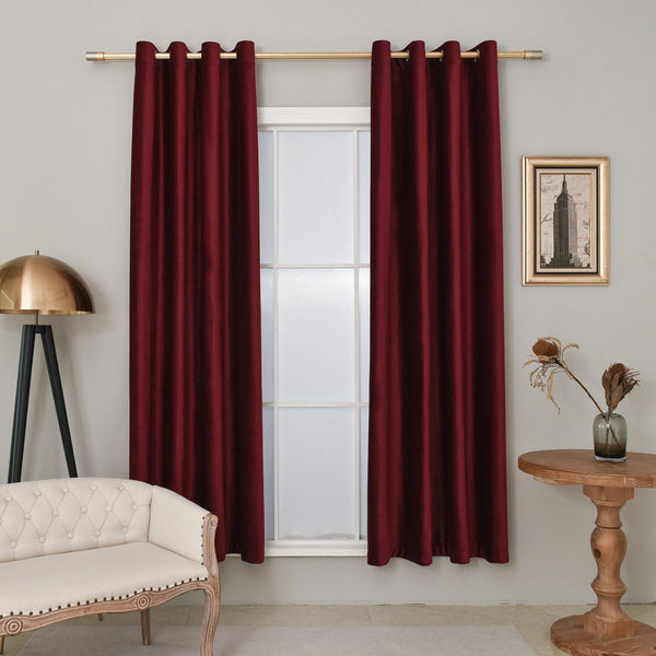 Custom Size/Head Velvet Drapery Curtain 90% Blackout, Extra Long Extra Wide - Lanting Curtains